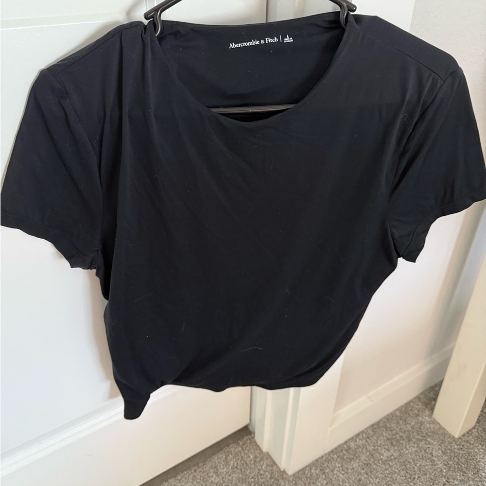Abercrombie & Fitch Black Women's Top contour baby tee